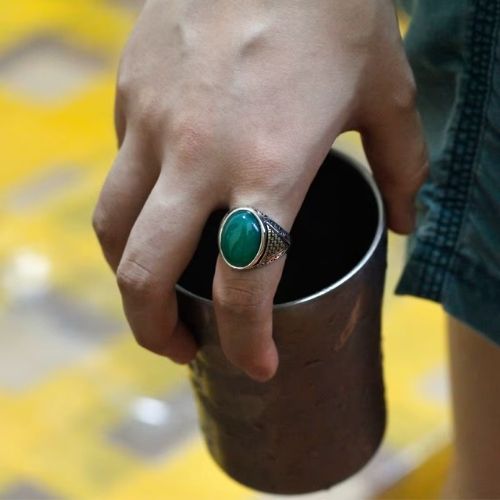 Handgefertigter Vintage-Silberring Ringsilber