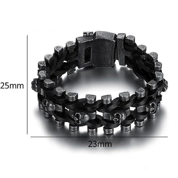 Herren-Armband-mit-Totenkopf-Symbol