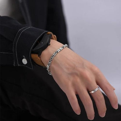 Herren-Armbander-aus-echtem-Silber