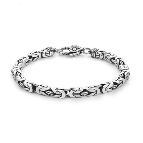 Herren-Armbander-aus-echtem-Silber