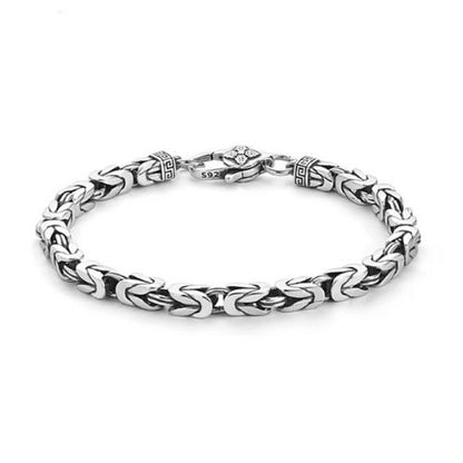 Herren-Armbander-aus-echtem-Silber