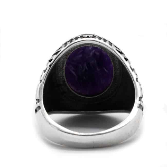 Herren-Ring-aus-Naturstein-Silber