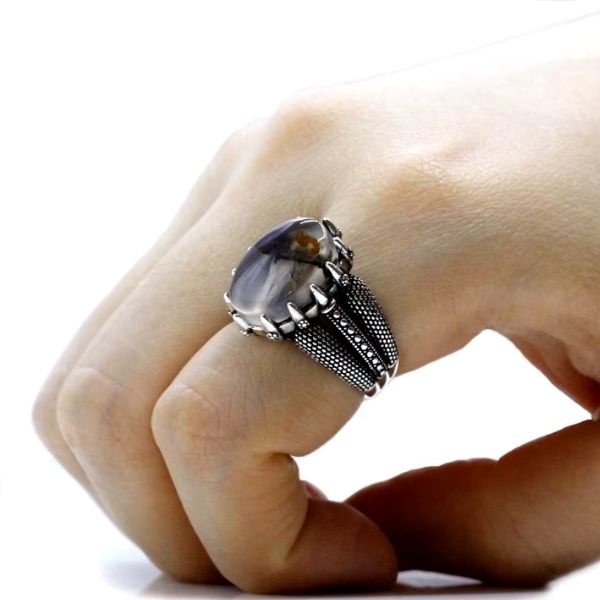 Herren-ringe-aus-naturlichem-Achatstein