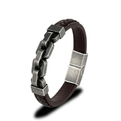 Herrenarmband-Leder