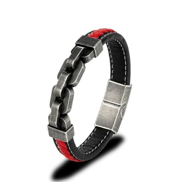 Herrenarmband-Leder