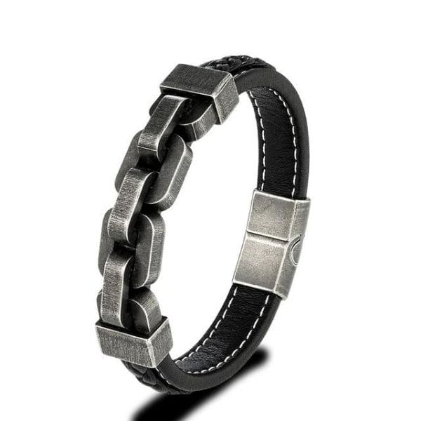 Herrenarmband-Leder