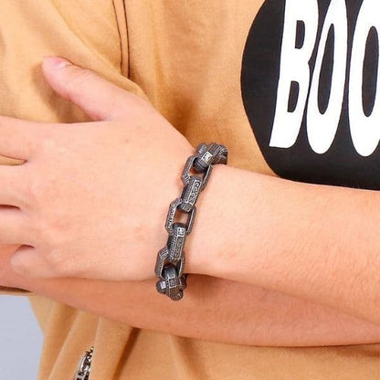 Herrenarmband-mit-dicker-Kette