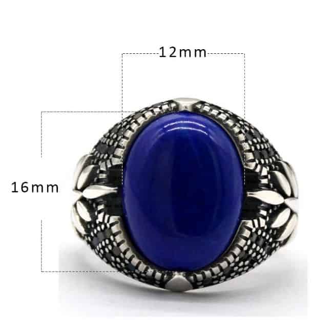 Herrenring-aus-Lapislazuli