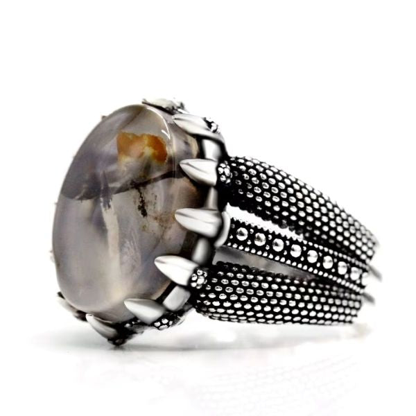 Herren-ringe-aus-naturlichem-Achatstein