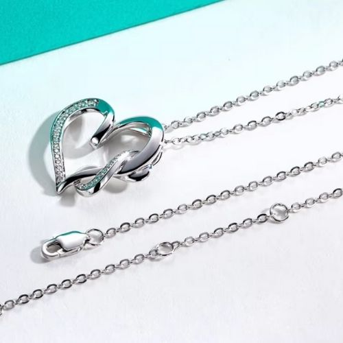 Herz&Unendlichkeit Silber Kette Ringsilber