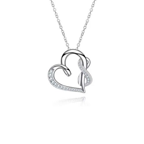 Herz&Unendlichkeit Silber Kette Ringsilber