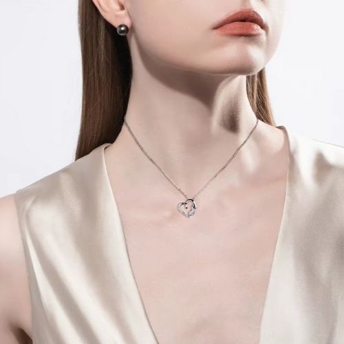 Herz&Unendlichkeit Silber Kette Ringsilber