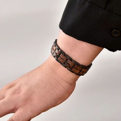 Holzkern Armbänder Ringsilber