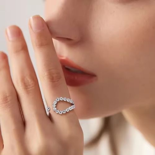 Individuell gestalteter Verlobungsring Ringsilber