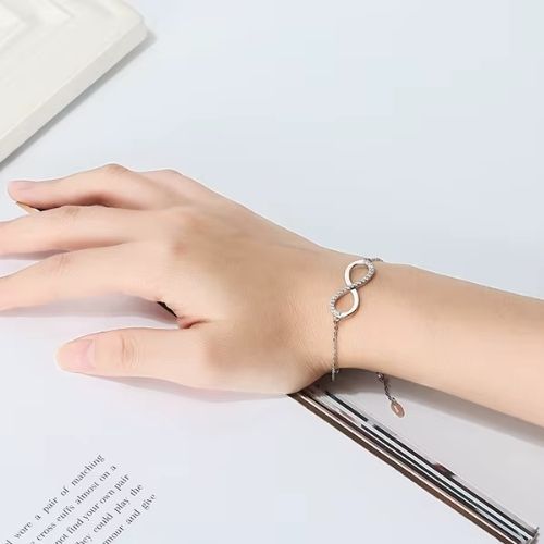 Infinity Armband Ringsilber