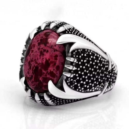 Islamischer Ring mit Zulfiqar-Schwert Ringsilber