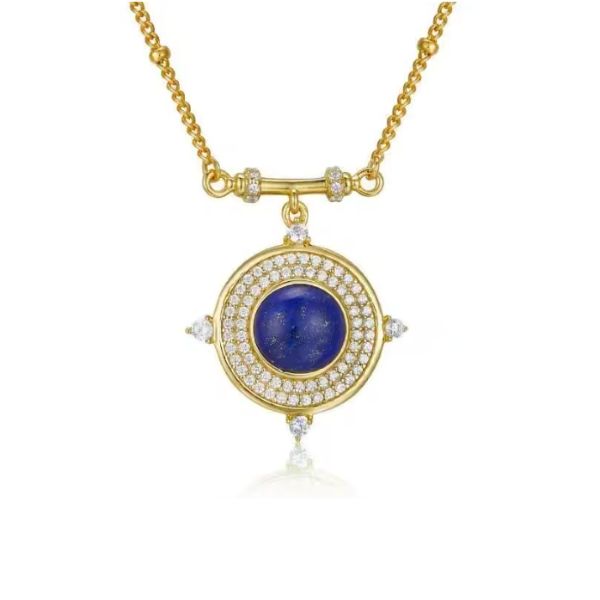 Klassische-Halskette-aus-Lapislazuli-Stein