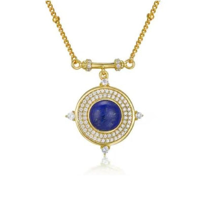 Klassische-Halskette-aus-Lapislazuli-Stein