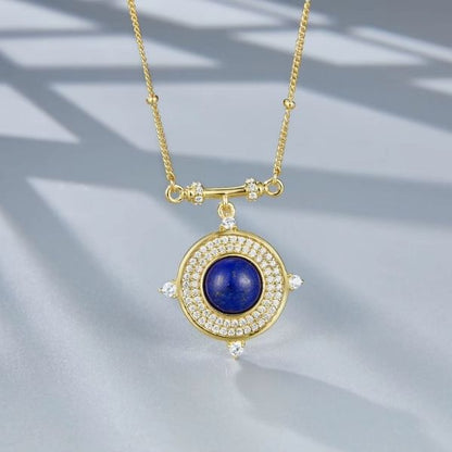 Klassische-Halskette-aus-Lapislazuli-Stein