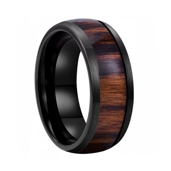 Klassischer Herren-Ehering aus Holz