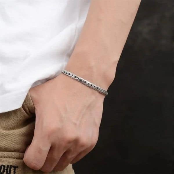 Konigskette-Armband-Silber