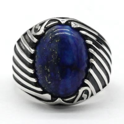 Lapislazuli Stein Ring Ringsilber