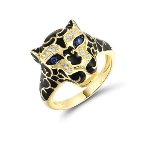 Leoparden Ring mit speziellem Design Ringsilber