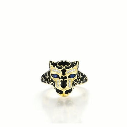 Leoparden Ring mit speziellem Design Ringsilber