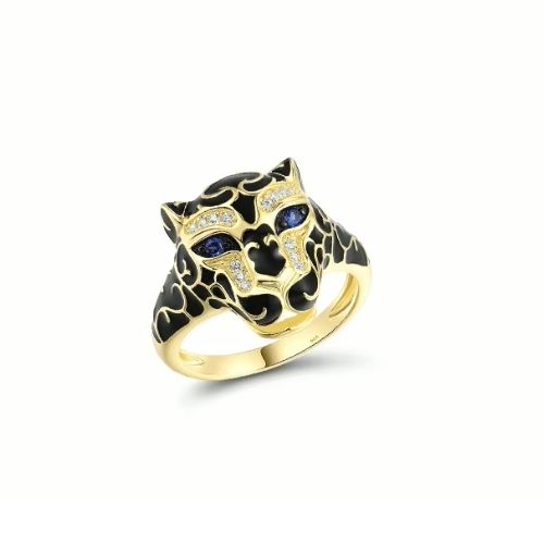 Leoparden Ring mit speziellem Design Ringsilber