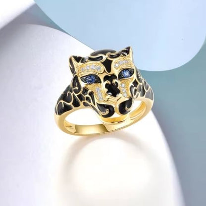 Leoparden Ring mit speziellem Design Ringsilber