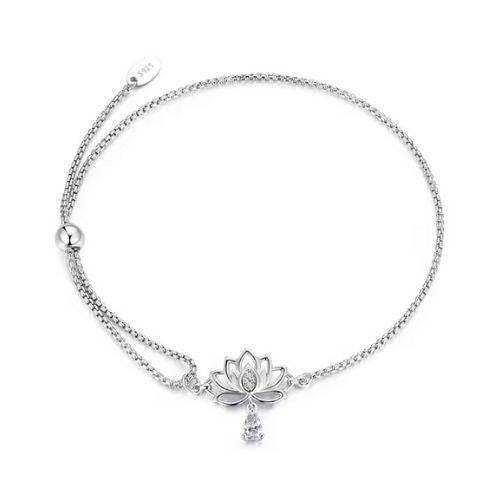 Lotus blumen-Armband Ringsilber