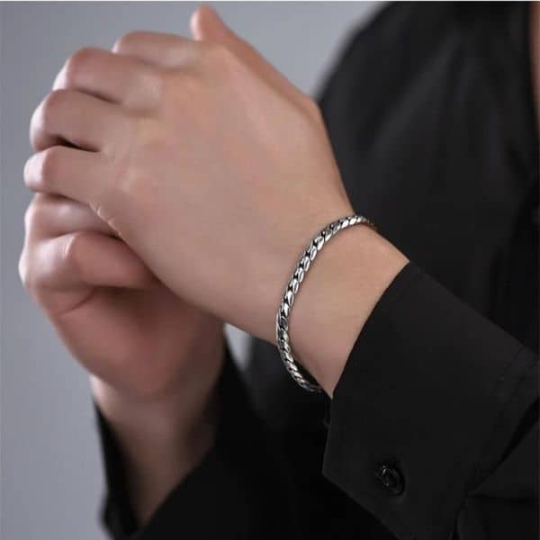 Manner-Armband-Silber