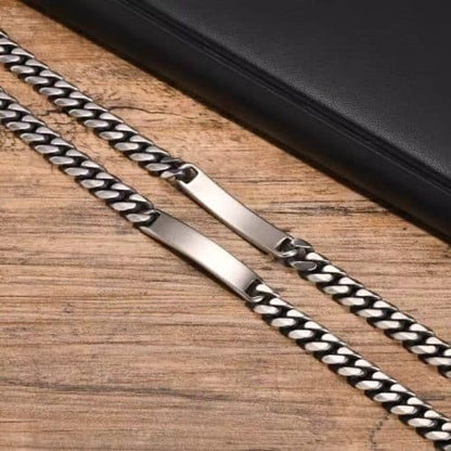 Männer Armband mit Gravur Ringsilber