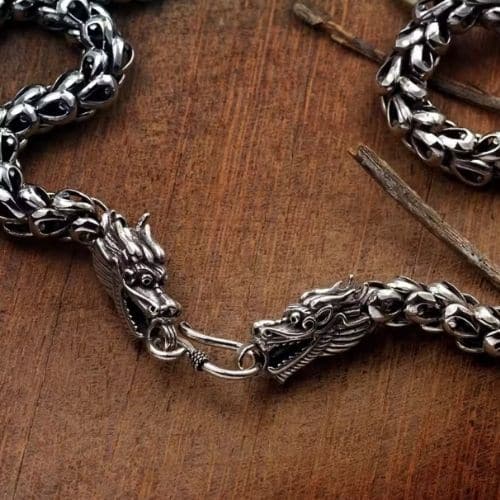 Männer Silberkette Ringsilber