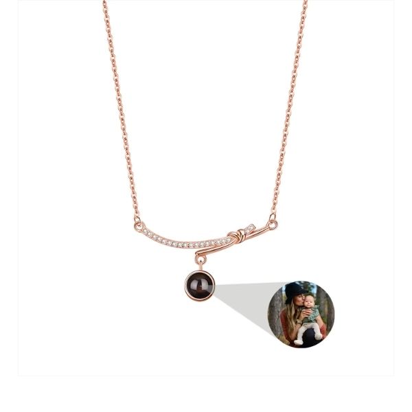 Minimalistische Kette mit Foto