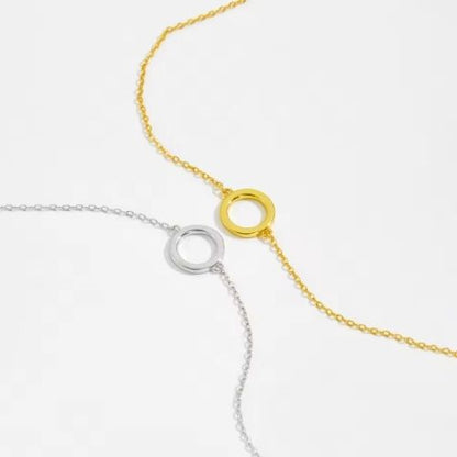 Minimalistisches Damen Armband Ringsilber