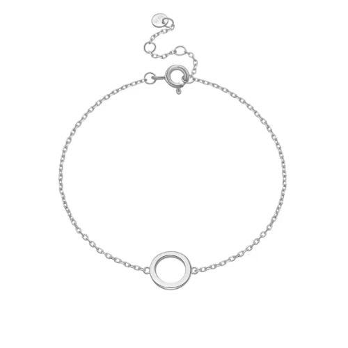 Minimalistisches Damen Armband Ringsilber