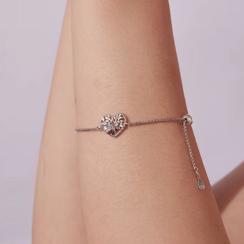 Mondstein Armband für Damen Ringsilber