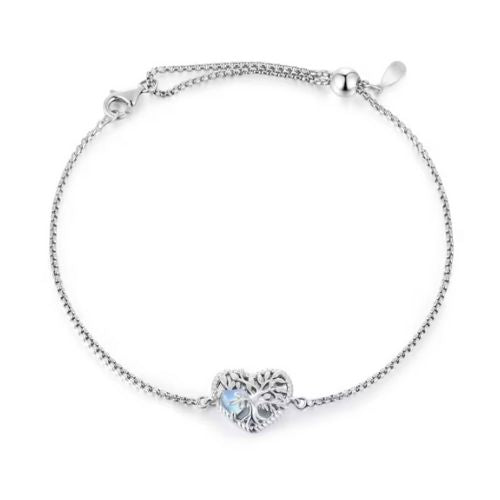 Mondstein Armband für Damen Ringsilber