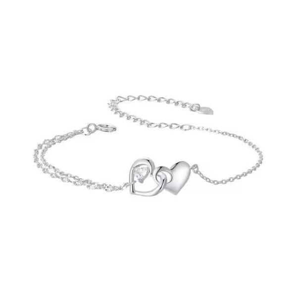 Mutter-Tochter-Armband-Silber