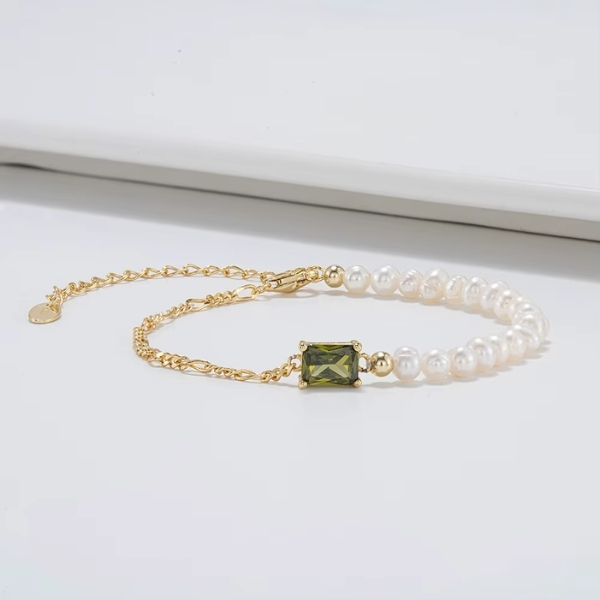Perlenarmband Damen - Ringsilber