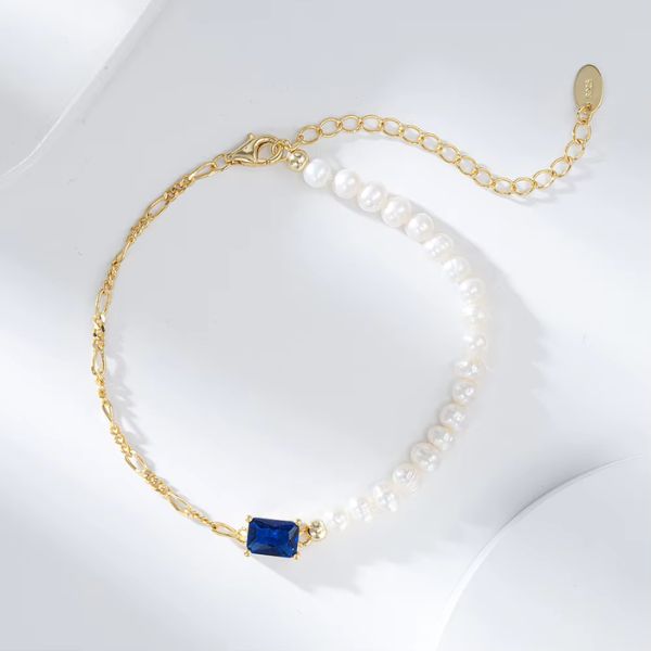 Perlenarmband Damen - Ringsilber