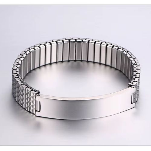 Personalisiertes klassisches Armband Ringsilber