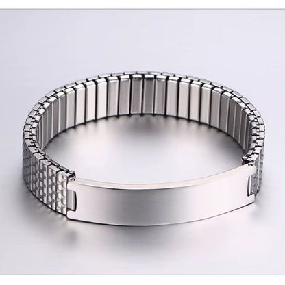 Personalisiertes klassisches Armband Ringsilber