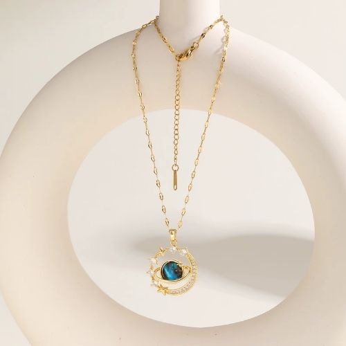 Planet Kette Ringsilber