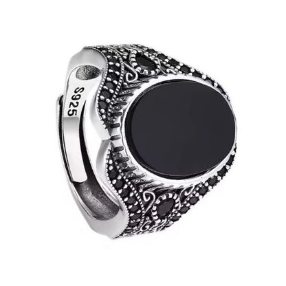 Retro-Ring aus 925er Sterlingsilber für Herren Ringsilber