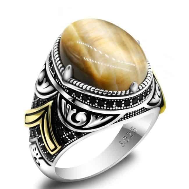 Ring-aus-925er-Silber-mit-Tigerauge-Stein-fur-Herren