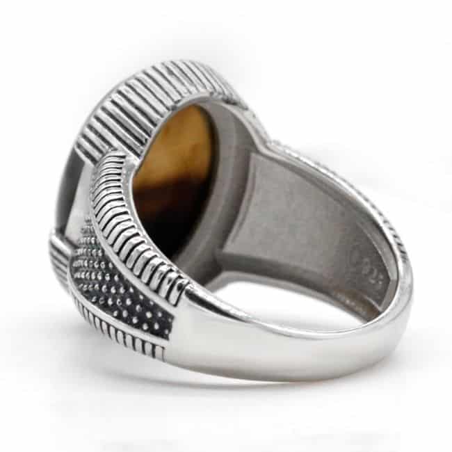 Ring-aus-Sterlingsilber-mit-Naturlichem-Tigerauge-Stein