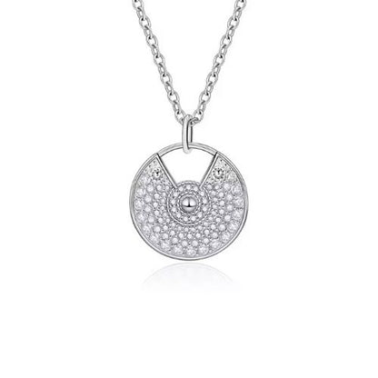 Runde Halskette für Damen Ringsilber