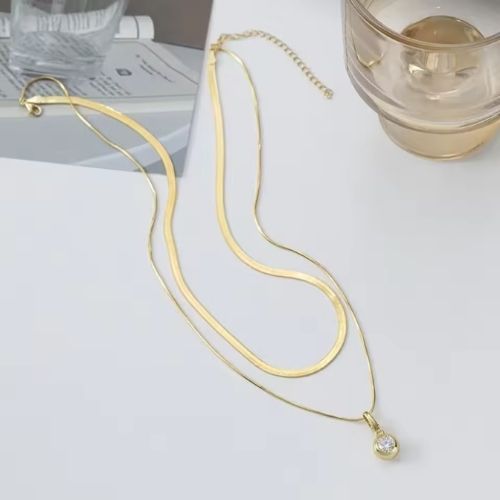 Schlangenkette für Damen Ringsilber